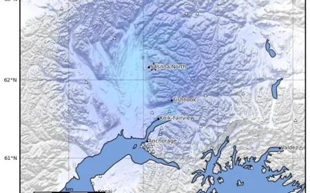 Magnitude 3.8 Earthquake Strikes 17 Miles Southeast of Talkeetna