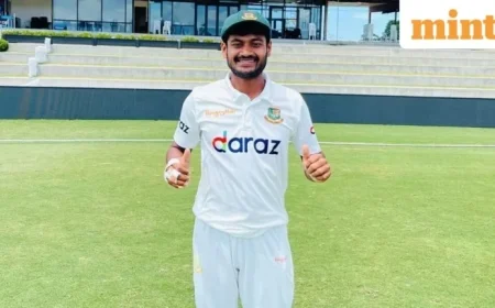 Mahmudul Hasan Joy Shines with Half-Century in BAN vs IRE Test Return