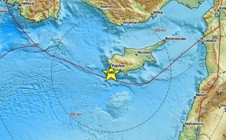 Earthquake Strikes Cyprus with Epicenter in Paphos