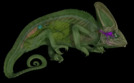 Scientists Unveil Chameleon’s Unique Optic Nerves Once Ignored by Aristotle and Newton