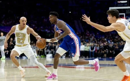 Justin Edwards Shines as Sixers Clinch Second Thrilling Win Over Celtics
