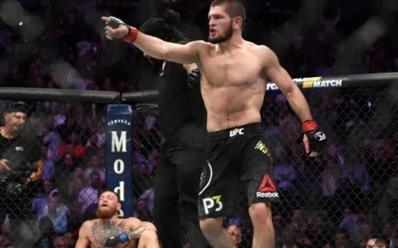 Khabib Recalls Heated Win, Cage Jump at UFC 229 Against McGregor