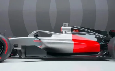 Audi Unveils Minimalist Design for First Formula 1 Livery