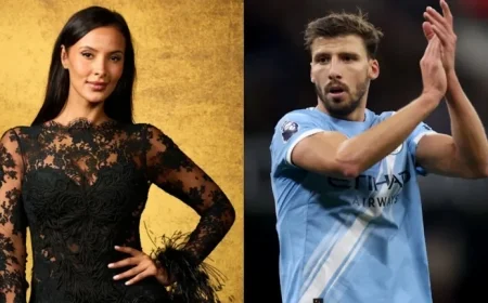 Maya Jama Supports Ruben Dias as Man City Triumphs Over Liverpool