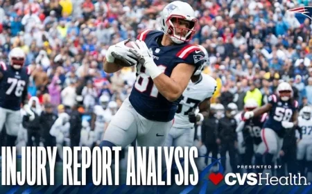 Patriots Sideline Four Players for Thursday Night Game Against Jets