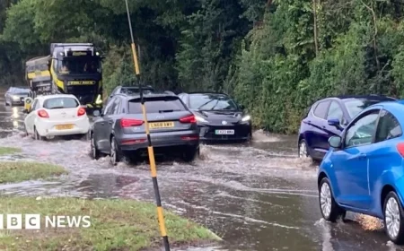 Met Office Warns of Heavy Rain in East England and Northamptonshire