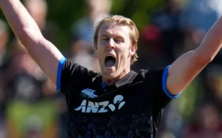 New Zealand Secures T20I Victory as Jamieson Defends Against West Indies Fightback