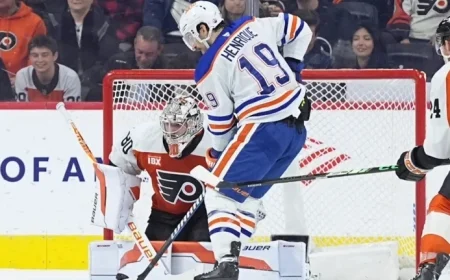 Roslovic’s OT Goal Seals Oilers’ 2-1 Victory Over Flyers