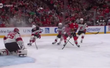 Lafferty Scores Against Markstrom in NJD vs. CHI Game