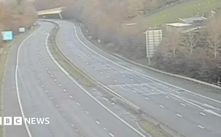 Crash Closes M1 Near Barnsley in Both Directions