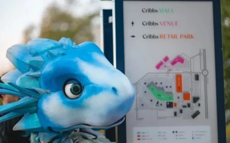 Tom Fletcher’s Christmasaurus Arrives at Cribbs