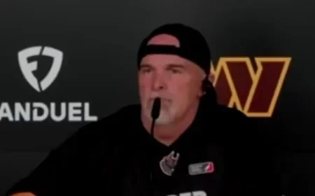 Dan Quinn Observes McLaurin, Harris, and Brown at Spain Practice Session