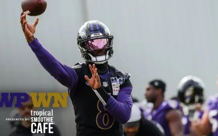 Lamar Jackson Skips Practice Over Knee Soreness