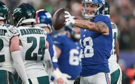 Isaiah Hodgins Returns to New York Giants as Wide Receiver