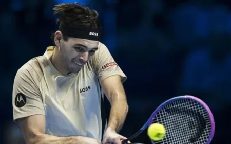 Taylor Fritz vs Alex de Minaur: ATP Finals Live Scores & Highlights