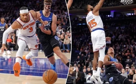 Knicks’ Coach Benches Mikal Bridges, Josh Hart in Fourth Quarter