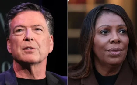 Comey, Letitia James Seek Court Dismissal of Cases