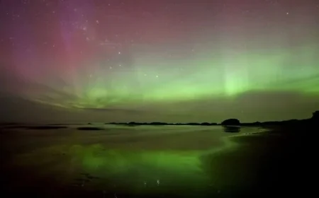Auroras Illuminate Sky Amid Solar Storms