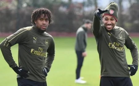 Iwobi Praises Aubameyang’s Incredible Aura