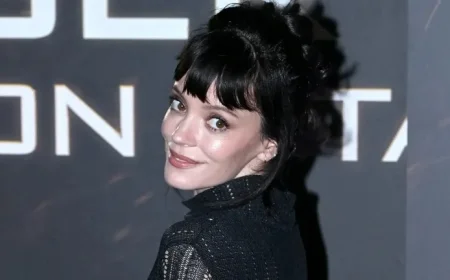 Lily Allen Dazzles in Sheer Black Dress at ‘Hunger Games’ Stage Premiere