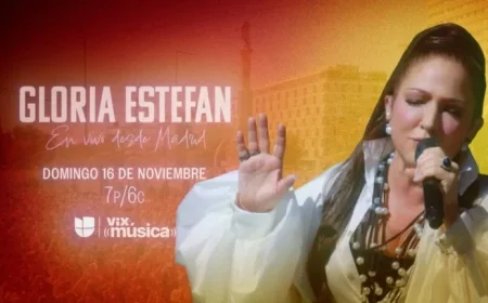 Univision and ViX to Broadcast “Gloria Estefan Live from Madrid” on Nov 16