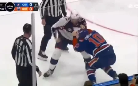 Trent Frederic Sparks Clash with Mathieu Olivier