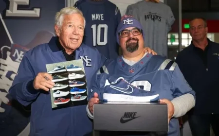 Robert Kraft Wows Patriots Fans with New Rivalries Edition Air Force 1s