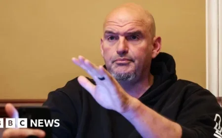 US Senator John Fetterman Jokes from Hospital Following Fall