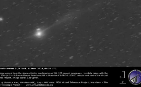 New Image Reveals Growing Tail of Interstellar Comet 3I/ATLAS