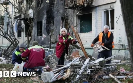 Russian Strikes Kill Four in Kyiv, Officials Report