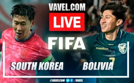 South Korea vs Bolivia: Live Score Updates from Friendly Match