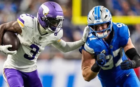 Aidan Hutchinson Returns to Practice; Amik Robertson Remains Out with Injury