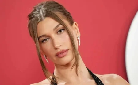 Hailey Bieber Dazzles in Sheer Dress with Bold G-String Statement
