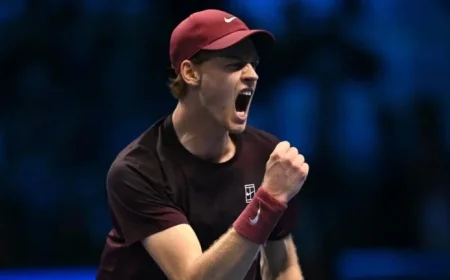 Jannik Sinner vs. Ben Shelton: Live ATP Finals Tennis Match