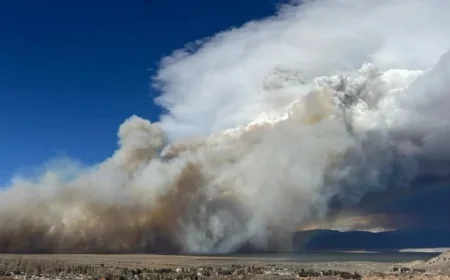 Mono County Fire Triggers Evacuations Amid Southern California Mudslide Threat