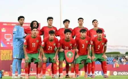 Morocco’s Starting XI Revealed for U17 World Cup Clash with USA