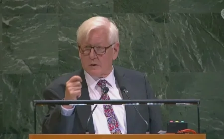 Bob Rae Delivers Final UN Ambassador Speech