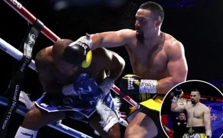 Joseph Parker, Ex-Boxing Champ, Tests Positive for Cocaine on Fight Day