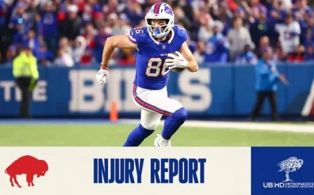 Buffalo Bills Release Injury Report Ahead of Tampa Bay Buccaneers Matchup