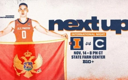 Fighting Illini Host Colgate for Friday Night Showdown at State Farm Center