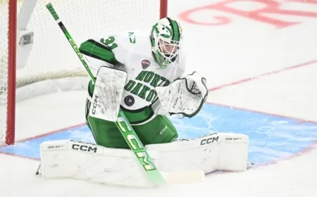 UND to Rotate Goalies Against Former Team of Gibson Homer