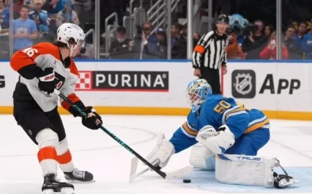 Zegras Leads Flyers to 6-5 Shootout Victory Over Blues with 2 Goals, Assist