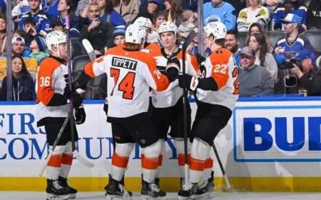 Zegras Shines with 3 Points, Leads Flyers to Shootout Triumph Over Blues