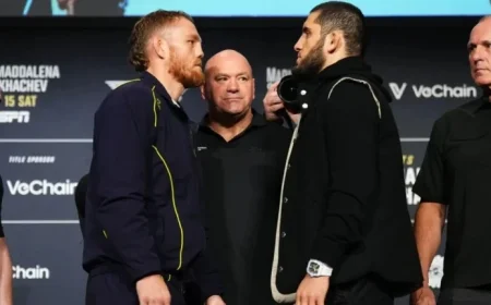 Della Maddalena Stumbles at UFC 322 Weigh-In; Brazilians Pass Smoothly