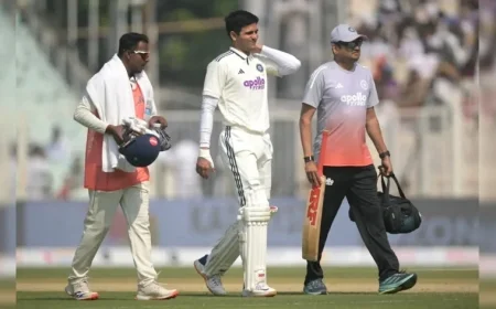 Shubman Gill Exits Due to Sudden Injury in First South Africa Test