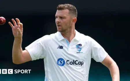 Australia’s Josh Hazlewood Out of First Ashes Test in Perth