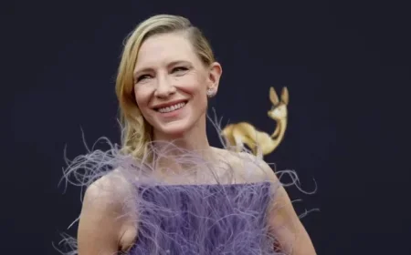 Cate Blanchett Stuns in Controversial Plant-Based Dress