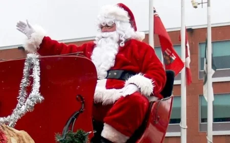 Santa Claus Visits Waterloo Region This Weekend