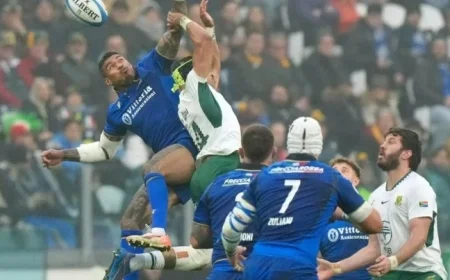 Springboks Face Italy in Turin with Early Red Card Disadvantage