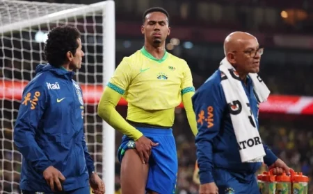 Arsenal’s Gabriel Suffers Injury During Brazil vs Senegal Friendly at Emirates